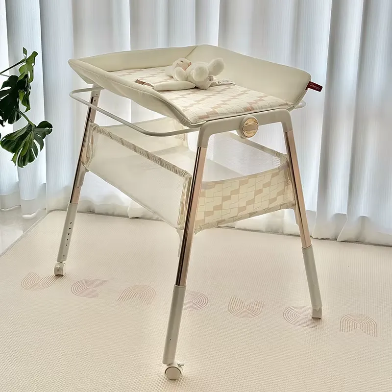 Baby Nursery Furniture Sets - ชุดเตียงเด็กอเนกประสงค์พร้อมโต๊ะเปลี่ยนผ้าอ้อมและลิ้นชักที่ถอดออกได้ เฟอร์นิเจอร์ห้องเด็กอเนกประสงค์สำหรับทารกอายุ 0-12 เดือน