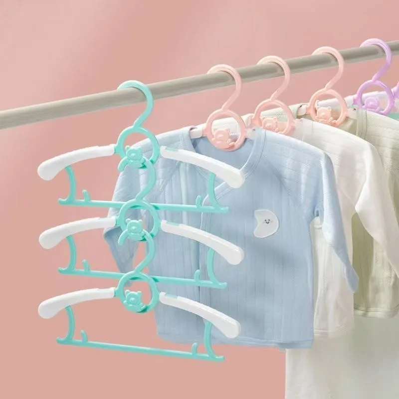 Baby Nursery Essentials - ไม้แขวนเสื้อเด็กแบบยืดหดได้ 5/10/20 ชิ้น ประหยัดพื้นที่ ไม้แขวนเสื้อกันลื่นสำหรับเด็กผู้หญิง เด็กผู้ชาย