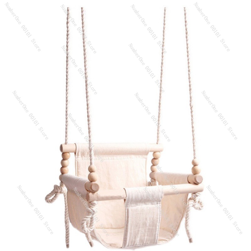 Baby Nursery Chair - เก้าอี้แขวนในร่มสไตล์เกาหลี, ชิงช้าสำหรับเด็กและใช้ในบ้าน, เก้าอี้ตะกร้าหวายขนาดเล็ก, เบาะนั่งพักผ่อนสำหรับเด็ก, เฟอร์นิเจอร์สำหรับห้องเด็ก