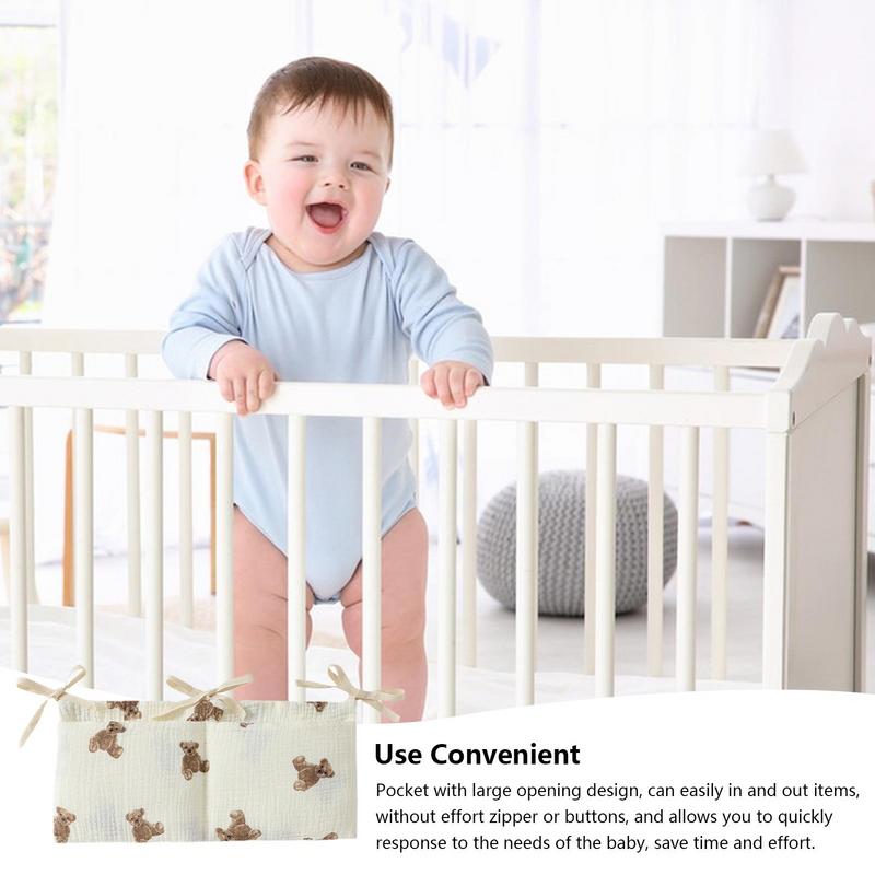 Baby Crib Organizer Cot Caddy  - Baby Nursery Storage บทวิจารณ์และราคา