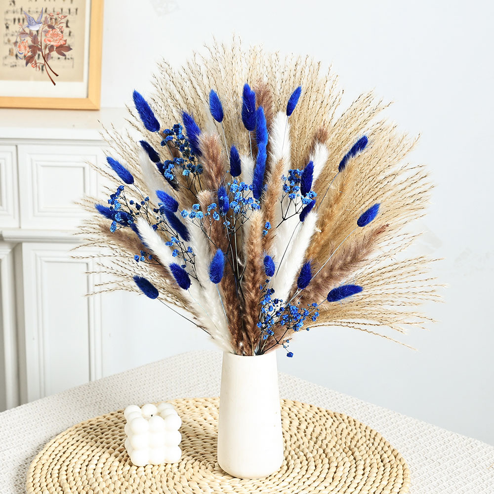 70 Stem Blue Fluffly หางกระต่า - Baby Nursery Ornaments บทวิจารณ์และราคา