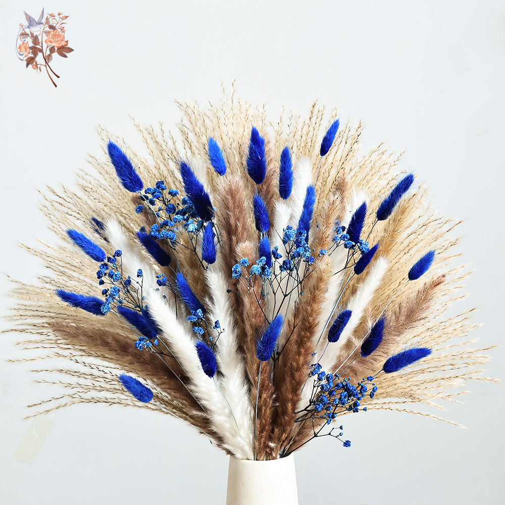 70 Stem Blue Fluffly หางกระต่า - Baby Nursery Ornaments บทวิจารณ์และราคา