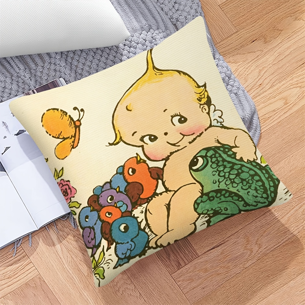 ปลอกหมอนอิงลายการ์ตูนกบเด็กน่า - Baby Nursery Chair บทวิจารณ์และราคา