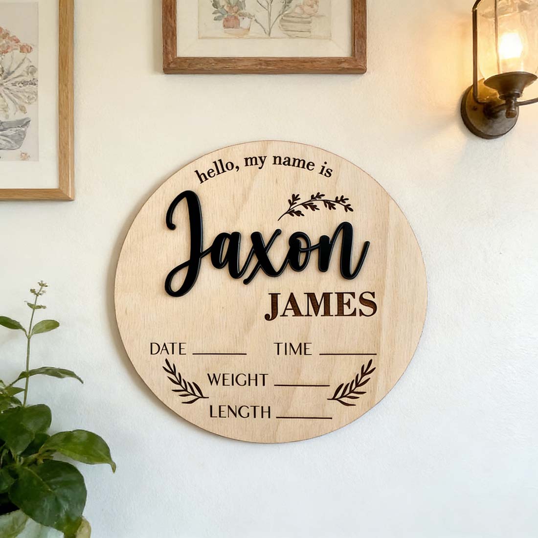 ป้ายประกาศข่าวดีสำหรับเด็ก 1 ช - Baby Nursery Ornaments บทวิจารณ์และราคา