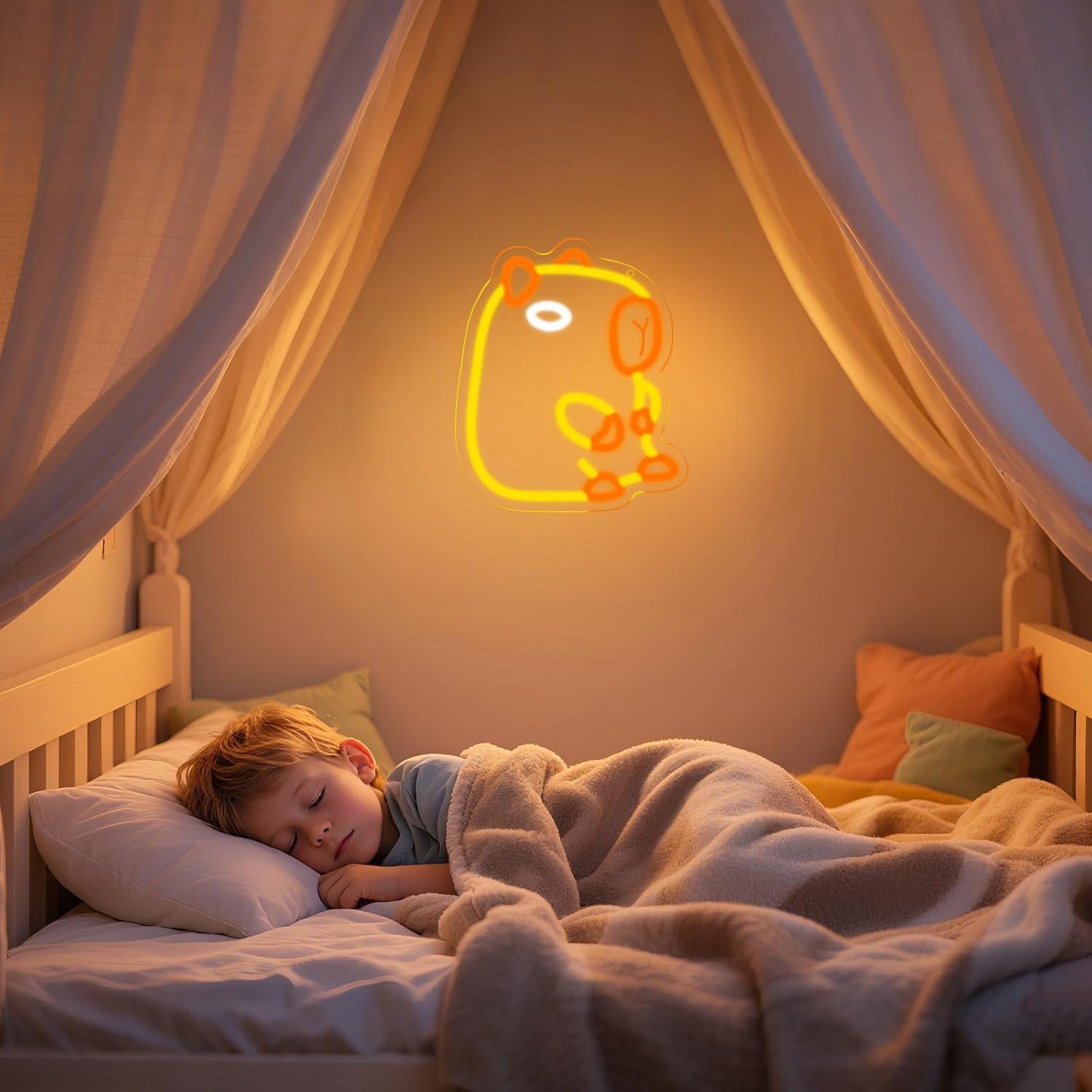 ป้ายไฟนีออนคาปิบาร่า ไฟ LED ปร - Baby Nursery Wall Lights บทวิจารณ์และราคา