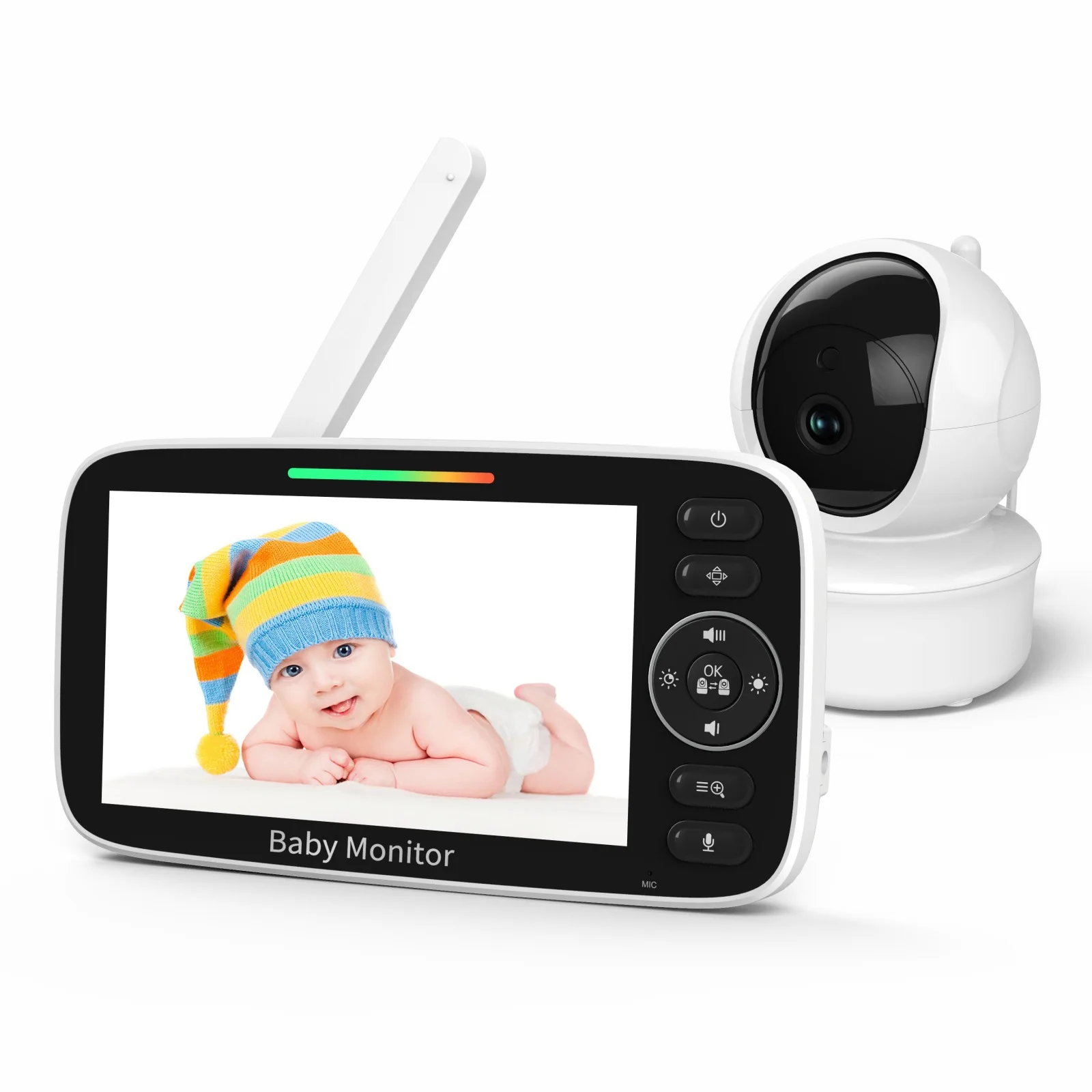 จอภาพดูเด็กพร้อมหน้าจอ LCD 5 น - Baby Nursery Temperature บทวิจารณ์และราคา