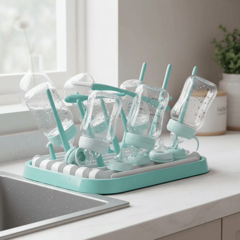 ชั้นวางขวดนมแบบพับได้ ชั้นวางข - Baby Nursery Essentials บทวิจารณ์และราคา