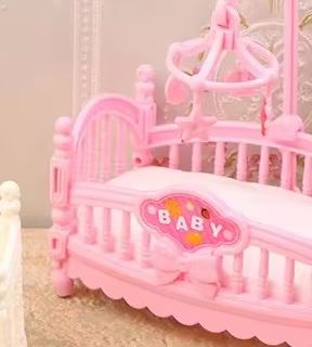 1:12 ตุ๊กตาจิ๋ว มินิ เตียงเด็ก - Baby Nursery Ornaments บทวิจารณ์และราคา