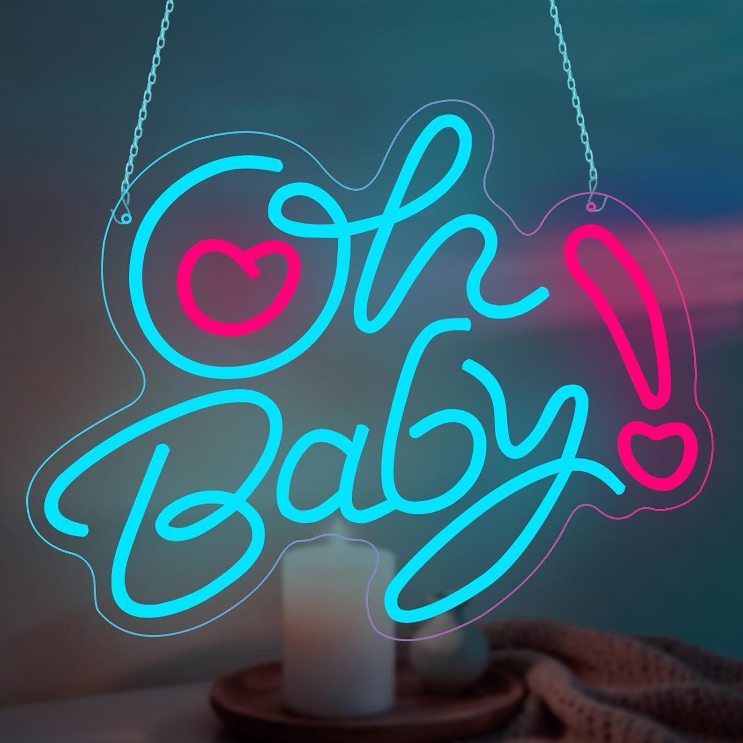 ป้ายไฟ LED รูปหัวใจ Oh Baby พร - Baby Nursery Wall Lights บทวิจารณ์และราคา