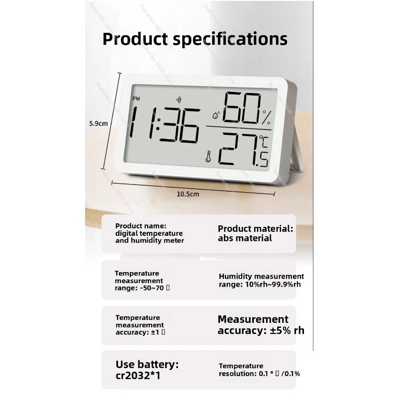 เครื่องวัดอุณหภูมิและความชื้นใ - Baby Nursery Temperature บทวิจารณ์และราคา