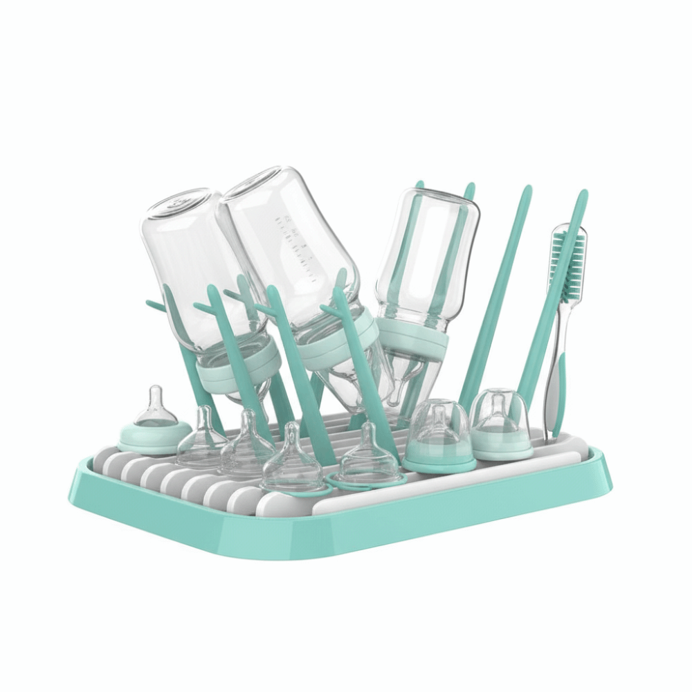 ที่คว่ำขวดนมแบบพับได้ แข็งแรง  - Baby Nursery Essentials บทวิจารณ์และราคา