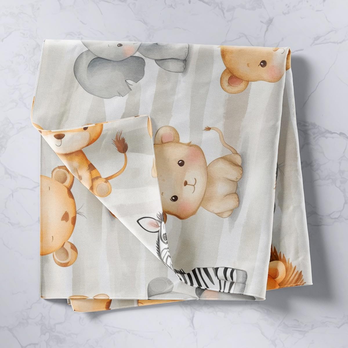 พรมแขวนผนังลายสัตว์ซาฟารีน่ารั - Baby Zoo Nursery บทวิจารณ์และราคา