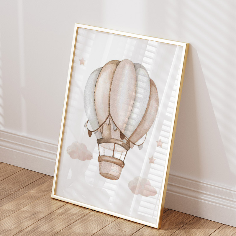 ช้างน่ารักร้อนบอลลูน Moon Rain - Baby Nursery Posters บทวิจารณ์และราคา