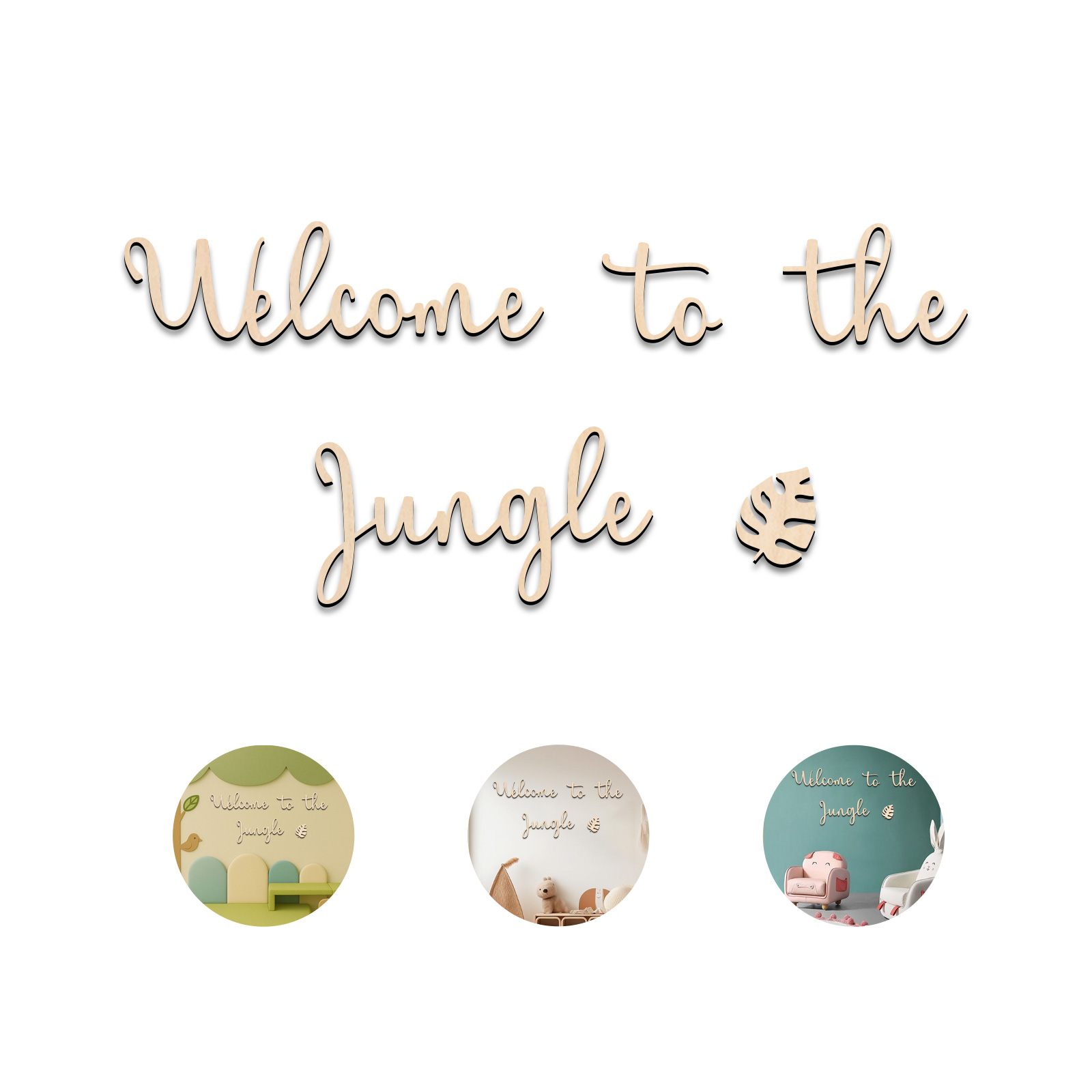ป้ายไม้ต้อนรับสู่ป่า - ของตกแต - Baby Nursery Ornaments บทวิจารณ์และราคา