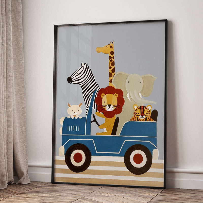 ภาพวาดการ์ตูนสัตว์ตลกๆ สำหรับต - Baby Nursery Ornaments บทวิจารณ์และราคา
