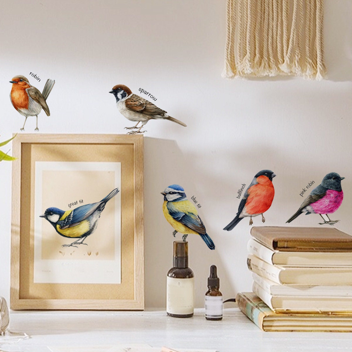 Six Bird ชุดสติ๊กเกอร์ติดผนัง  - Baby Nursery Furniture Sets บทวิจารณ์และราคา