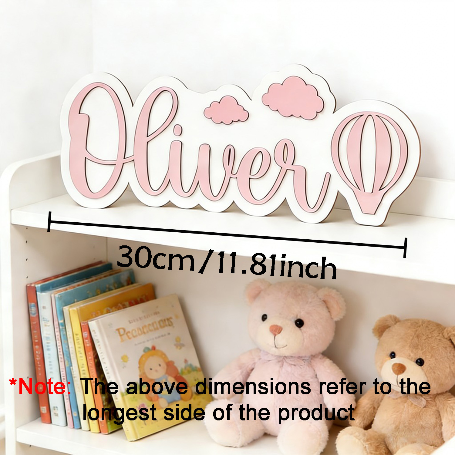 ป้ายชื่อห้องรูปบอลลูนลมร้อนและ - Baby Nursery Ornaments บทวิจารณ์และราคา
