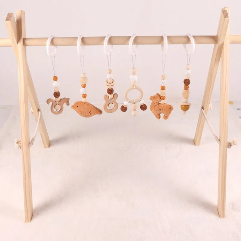 6 ชิ้นของเล่นเด็กไม้ Beech กิจ - Baby Nursery Ornaments บทวิจารณ์และราคา