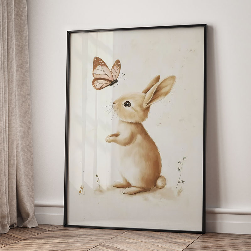หมี กระต่าย สุนัขจิ้งจอก กวางก - Baby Nursery Posters บทวิจารณ์และราคา