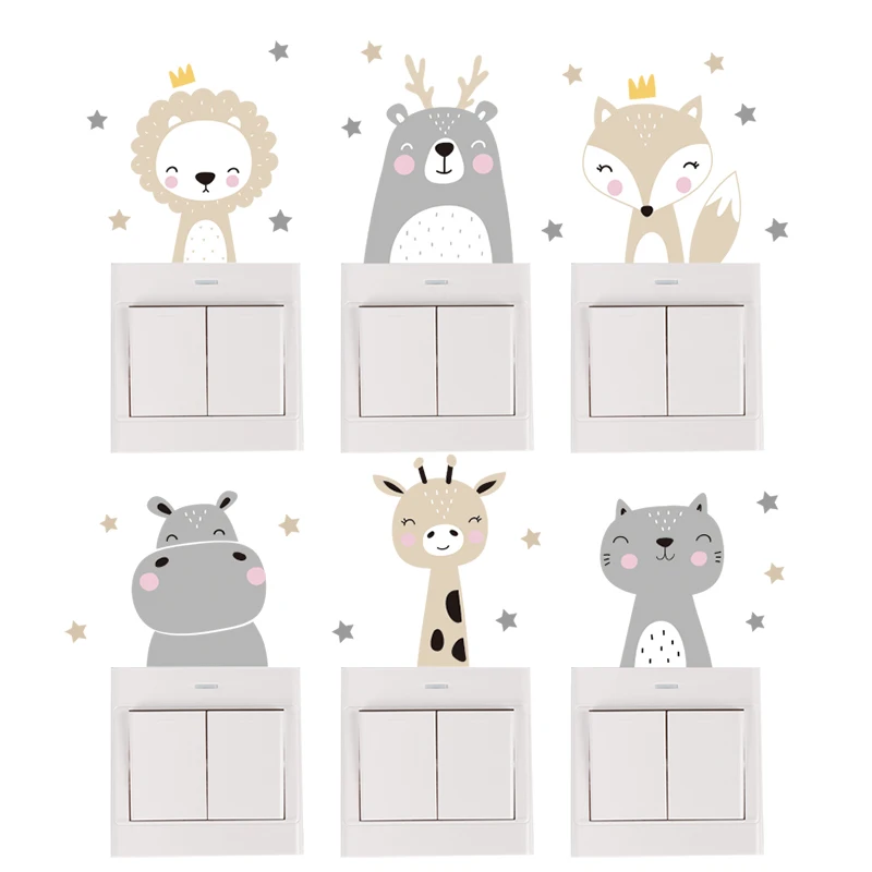 สติกเกอร์ติดผนังรูปสัตว์ตัวการ - Baby Nursery Furniture Sets บทวิจารณ์และราคา